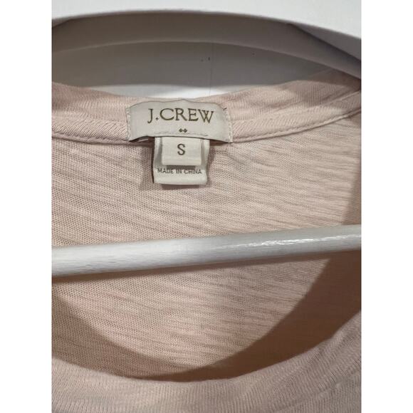 J.Crew Dazzling deer art tee  Small  Beige Embroidered Beaded Christmas Holiday - Picture 4 of 6